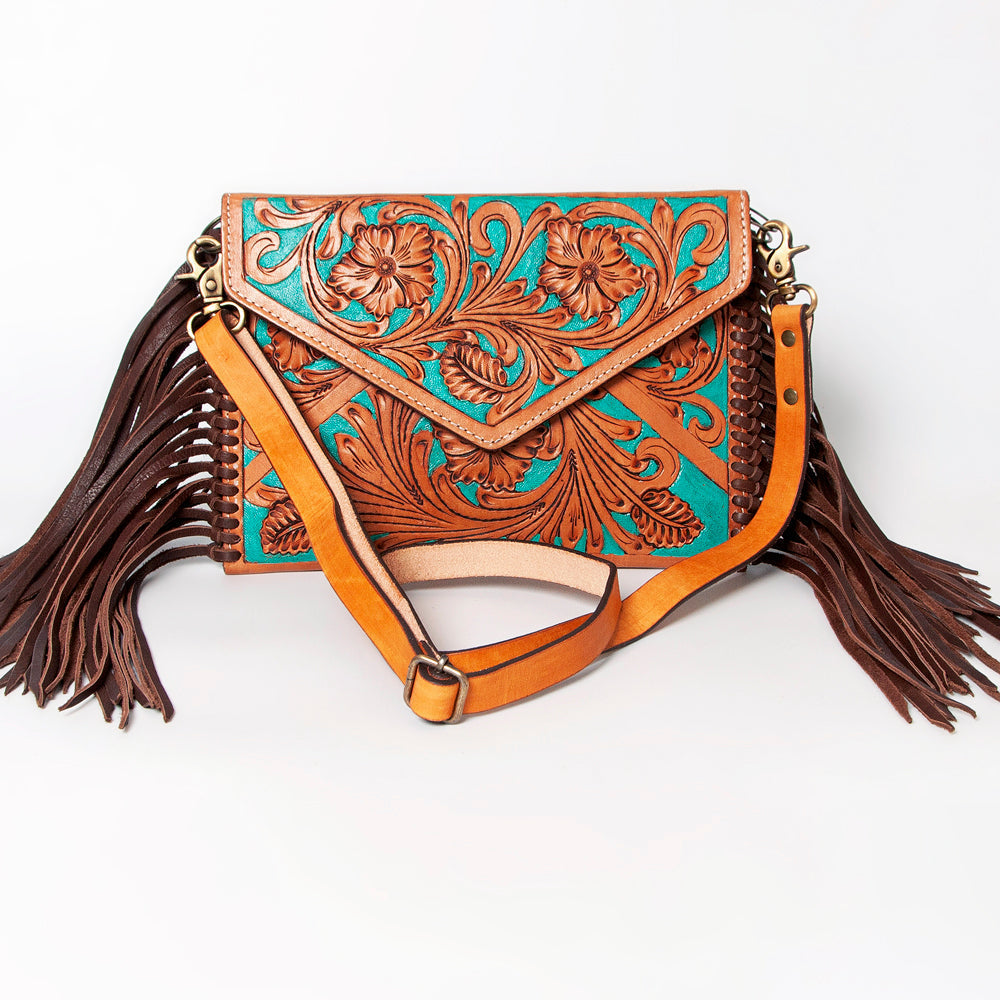 American Darling Envelope Hand Tooled Genuine Leather