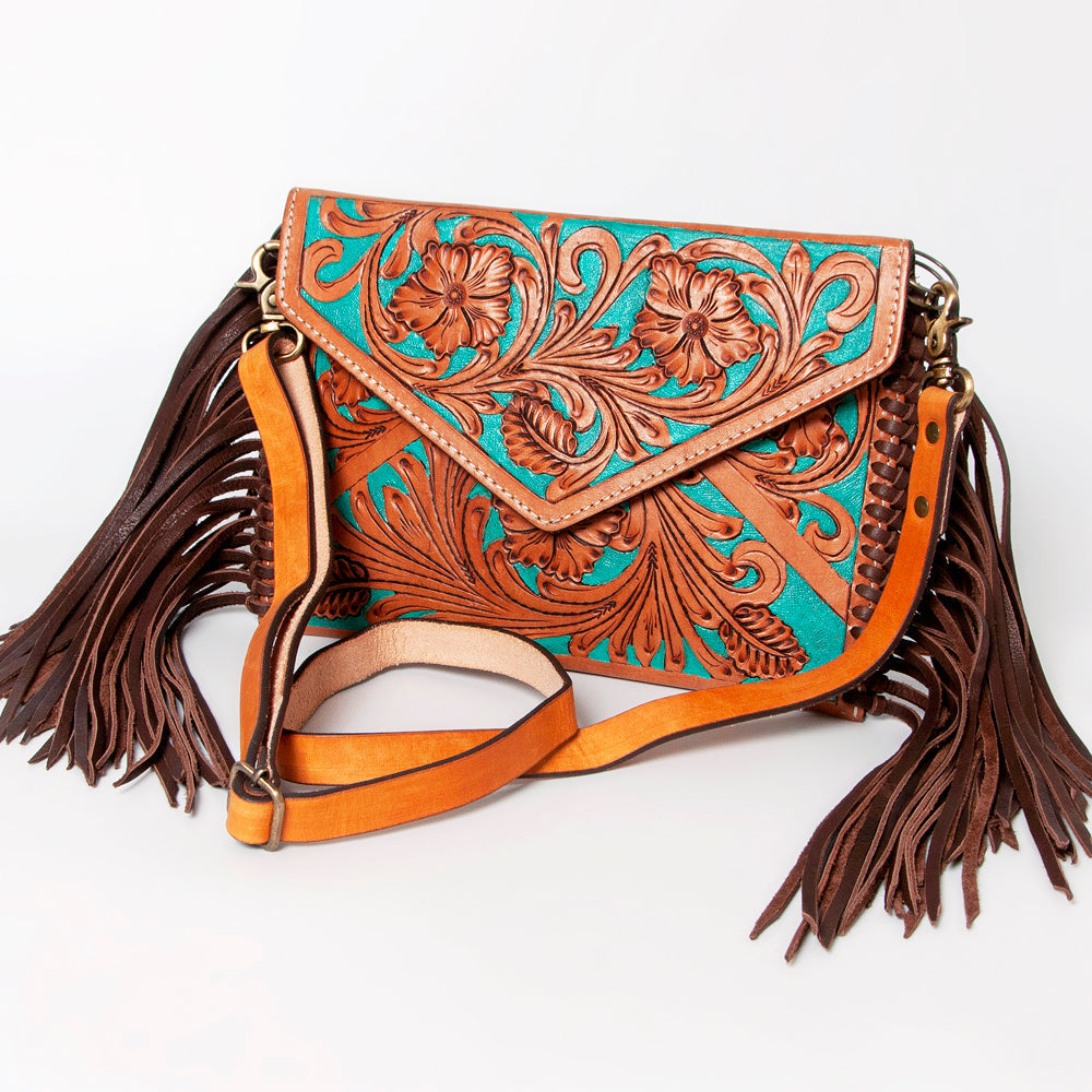 American Darling Envelope Hand Tooled Genuine Leather