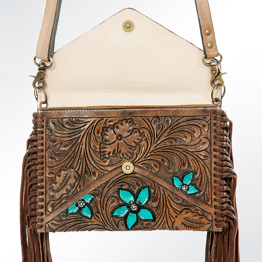 American Darling Envelope Hand Tooled Genuine Leather