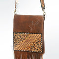 American Darling Hand-Tooled Genuine Leather Crossbody Bag