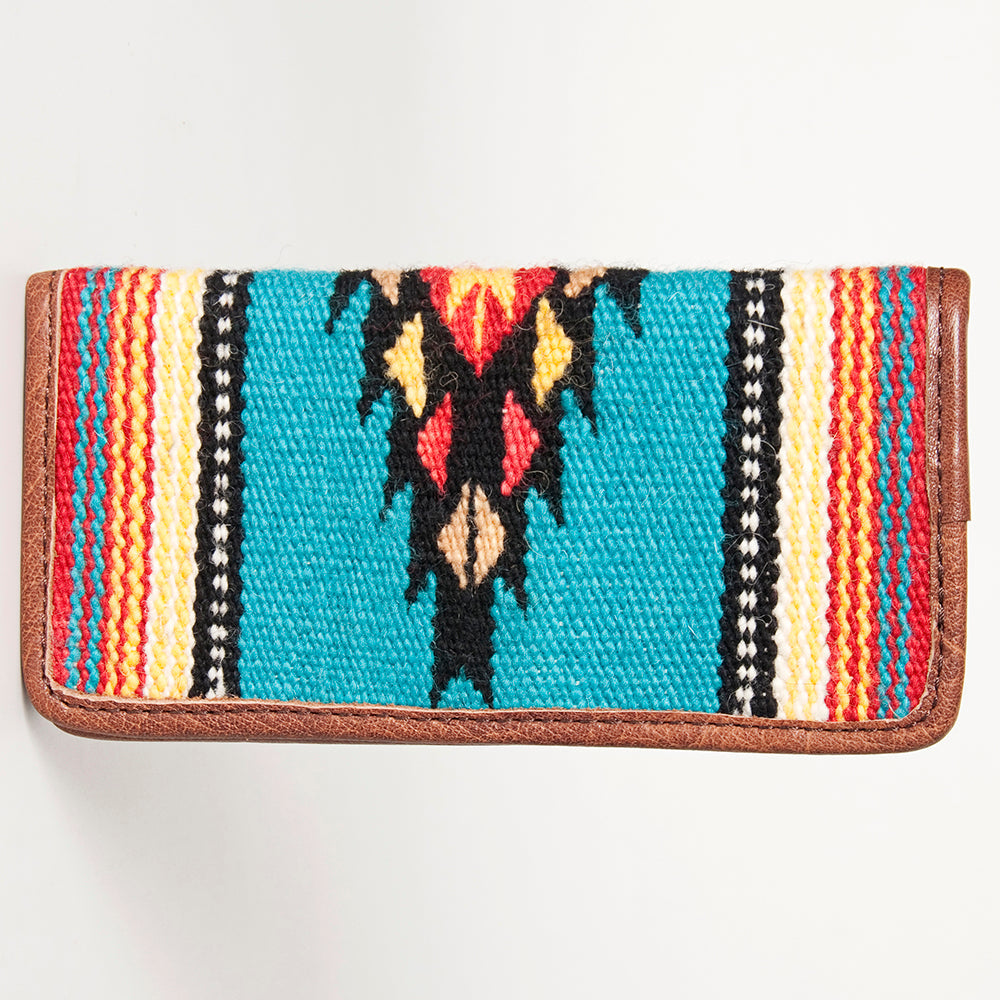 American Darling Western Clutch Bag Hand Tooled Floral Carved Genuine Vegetable Tanned Leather Purse with YKK Zipper
