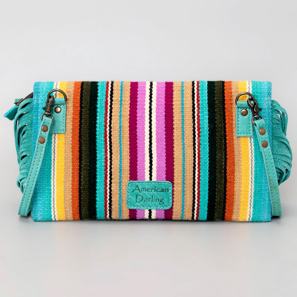 American Darling Hand Tooled Saddle Blanket Genuine Leather