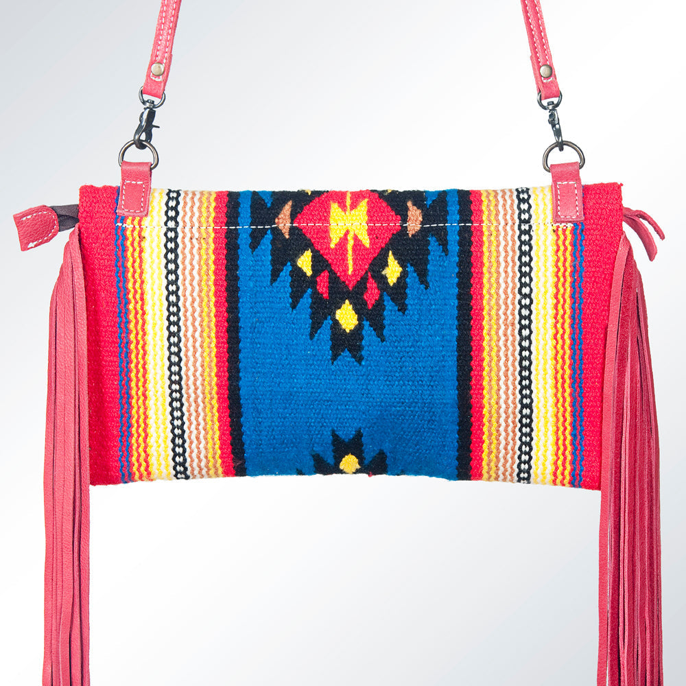 American Darling Hand Tooled Saddle Blanket Genuine Leather