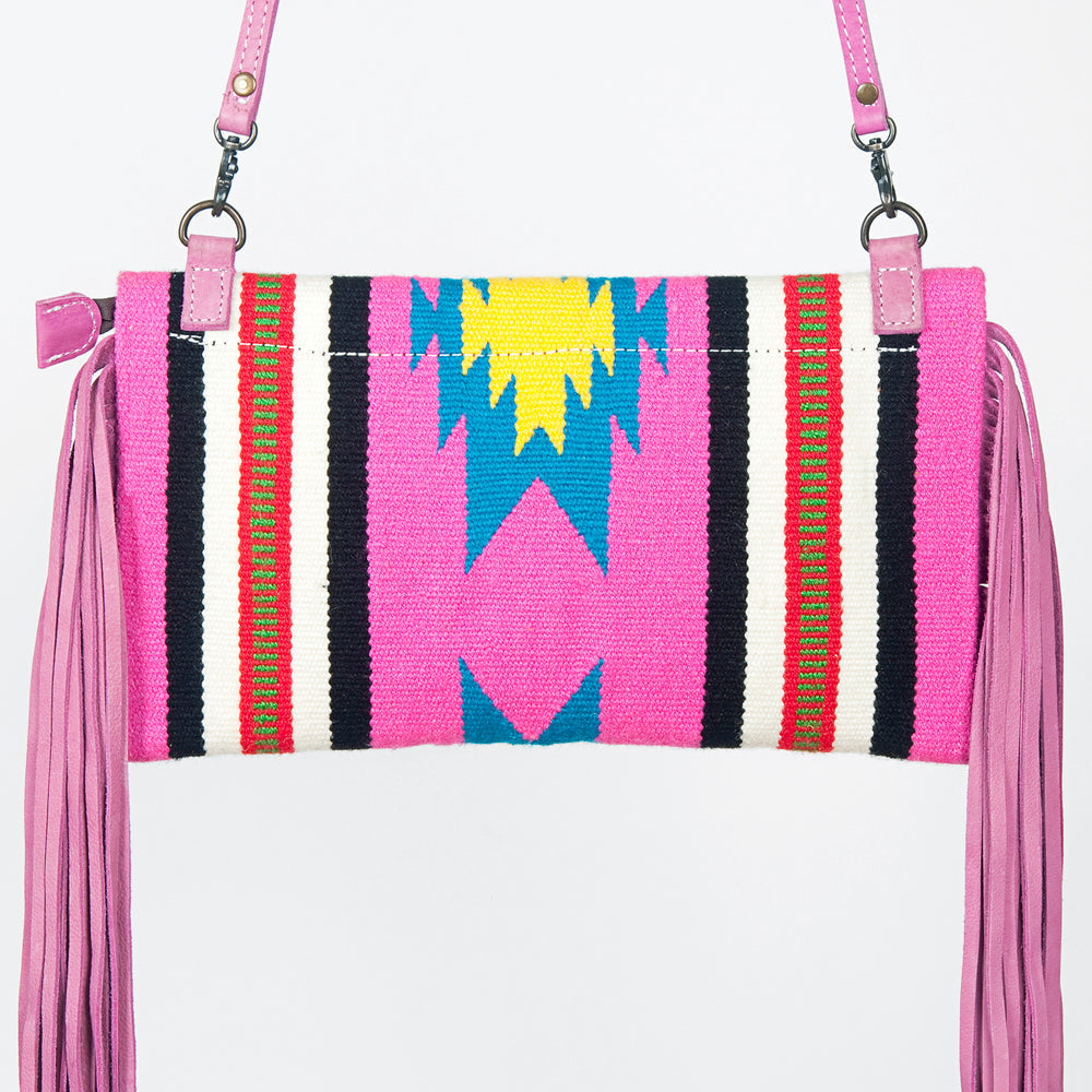 American Darling Hand Tooled Saddle Blanket Genuine Leather