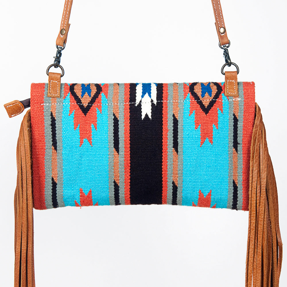 American Darling Hand Tooled Saddle Blanket Genuine Leather