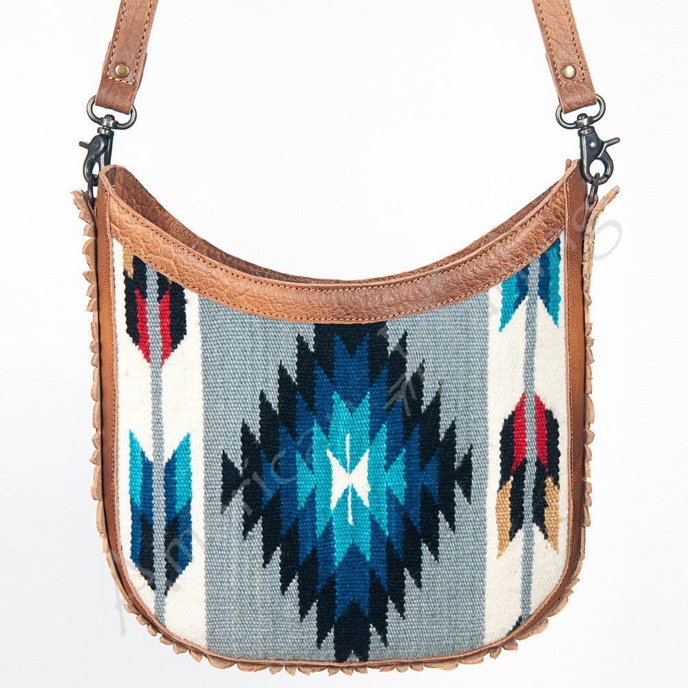 American Darling Hand Tooled Saddle Blanket Genuine Leather