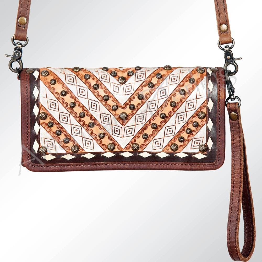 American Darling Hand-Tooled Genuine Leather Wallet