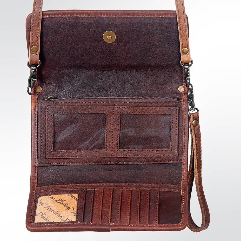American Darling Hand-Tooled Genuine Leather Wallet
