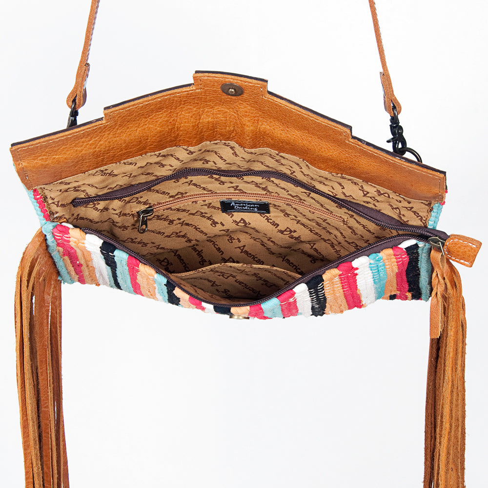 American Darling Hand Tooled Saddle Blanket Genuine Leather