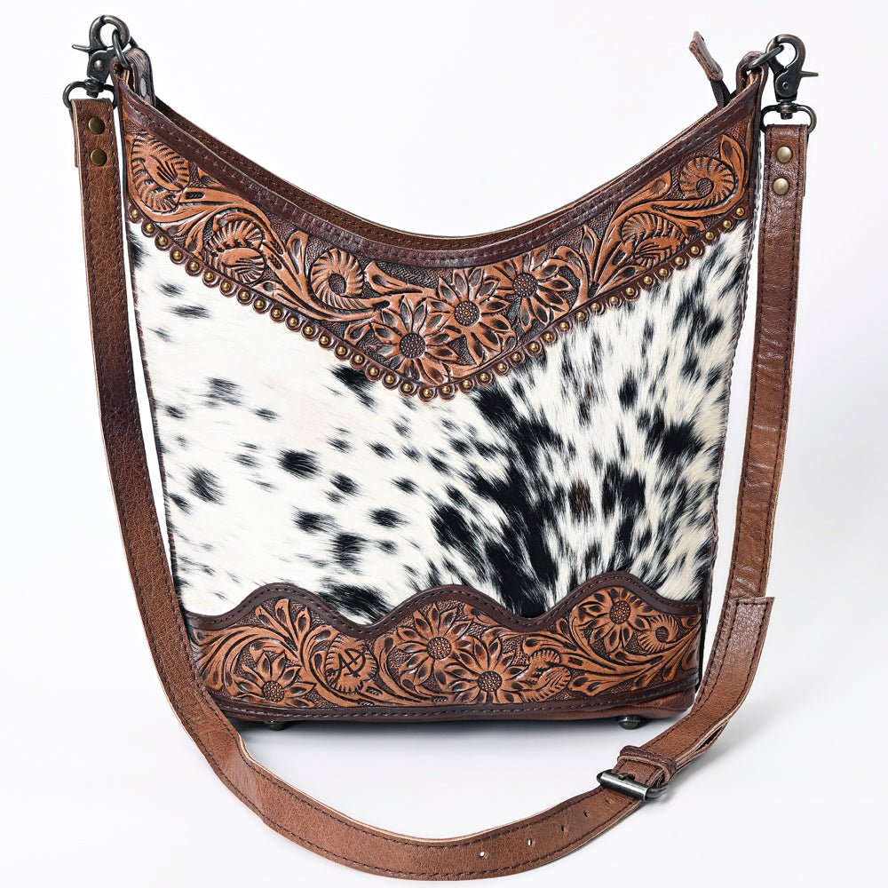 American Darling Hand Tooled Hair-On Genuine Leather