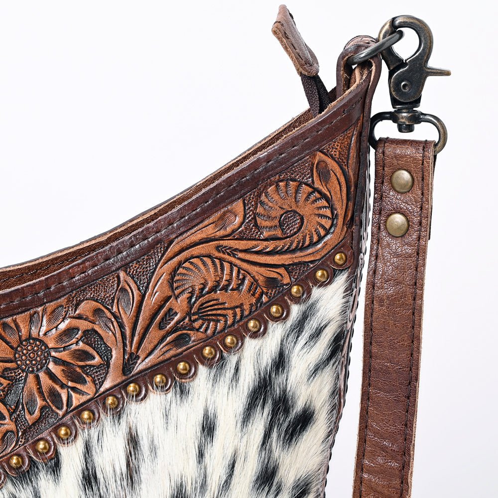 American Darling Hand Tooled Hair-On Genuine Leather