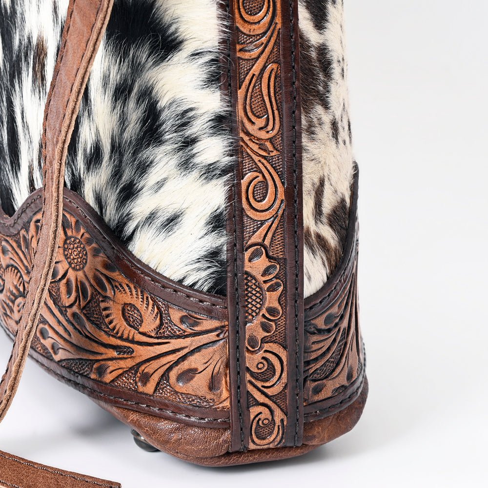 American Darling Hand Tooled Hair-On Genuine Leather