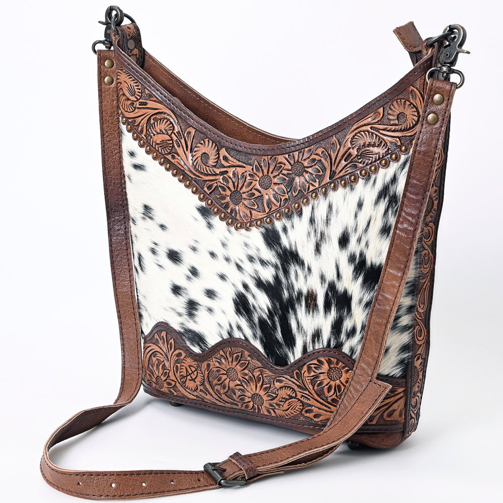 American Darling Hand Tooled Hair-On Genuine Leather