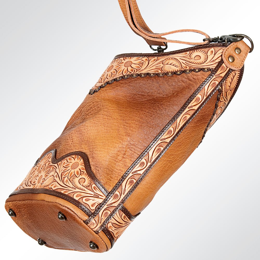 American Darling Hand Tooled Hair-On Genuine Leather