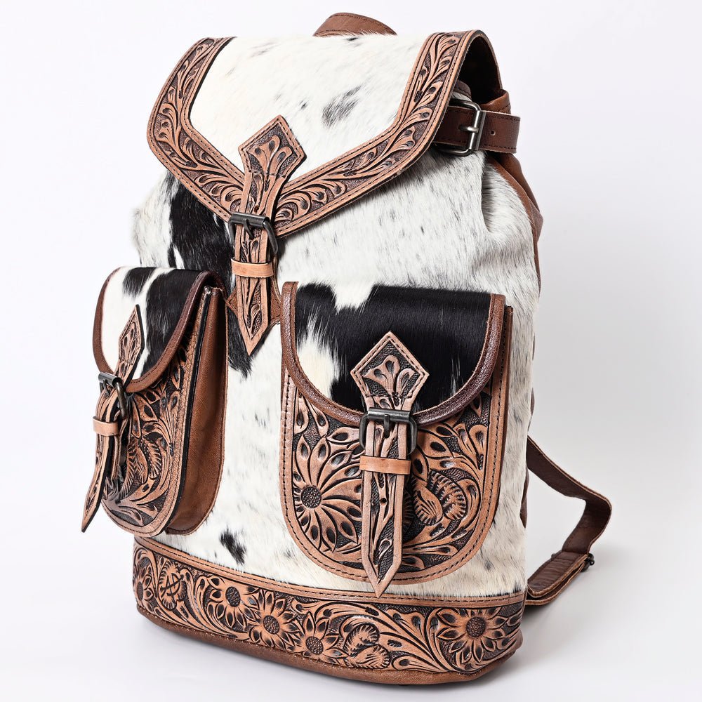 American Darling Hand Tooled Saddle Blanket Genuine Leather