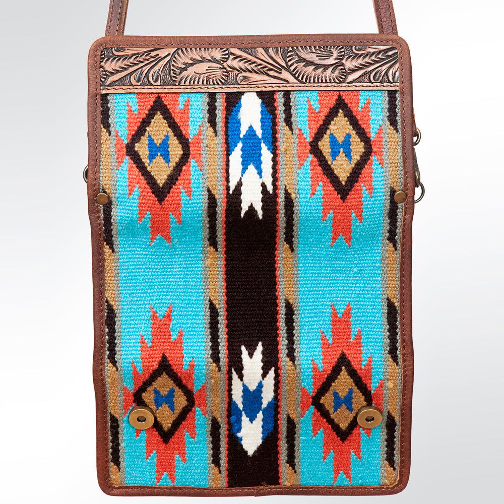 American Darling Western Wallet Bag Hair-On Cowhide Genuine Vegetable Tanned Leather Travel Clutch with YKK Zipper