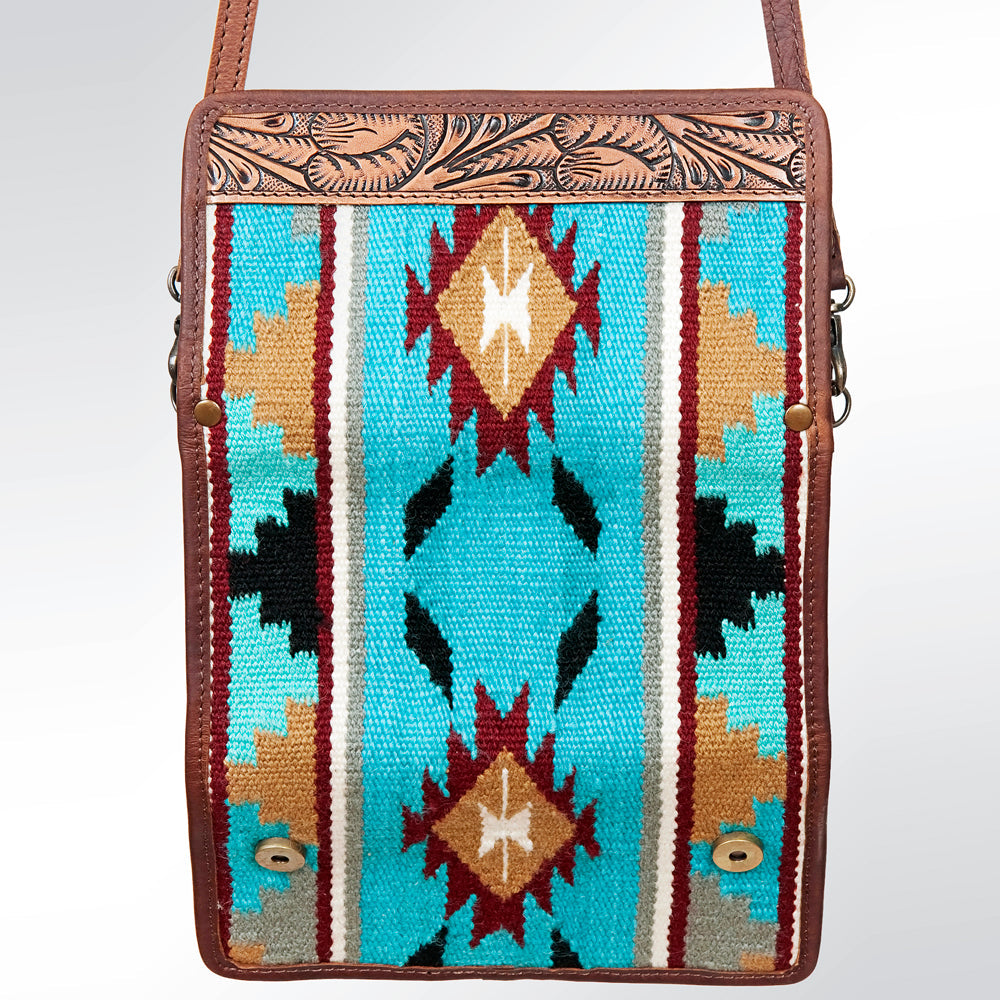 American Darling Western Wallet Bag Hair-On Cowhide Genuine Vegetable Tanned Leather Travel Clutch with YKK Zipper