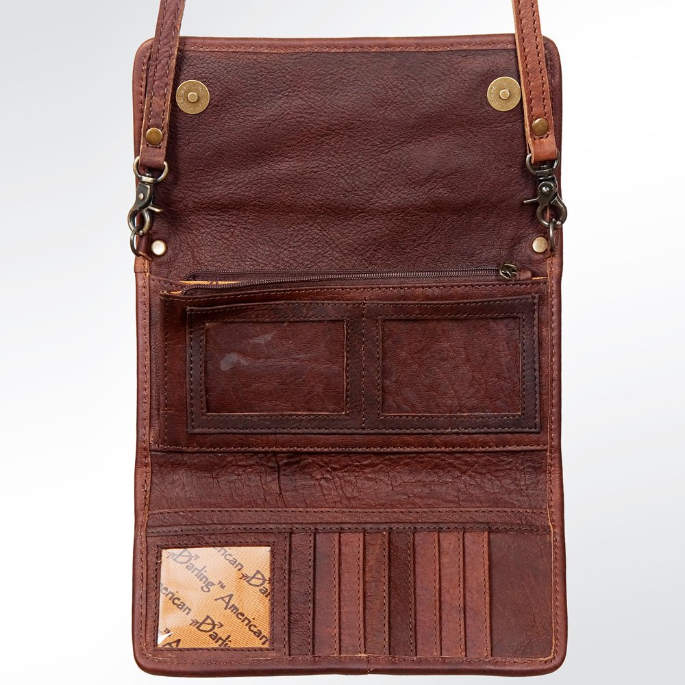 American Darling Hand-Tooled Genuine Leather Wallet
