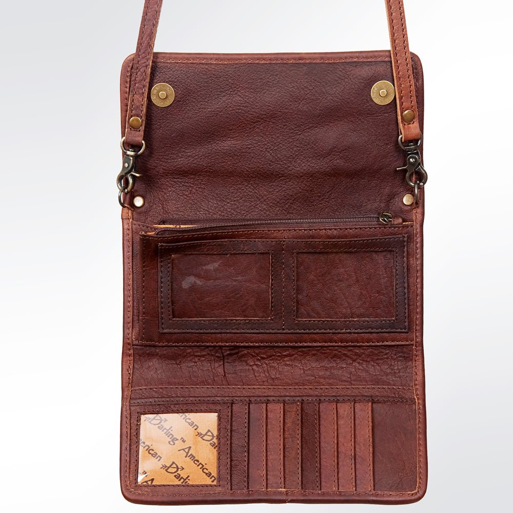 American Darling Hand-Tooled Genuine Leather Wallet