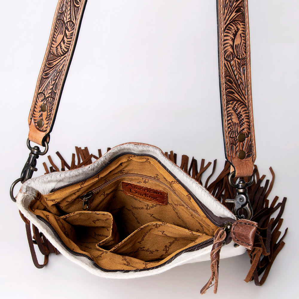 American Darling Hair-On Genuine Leather Large Crossbody Bag