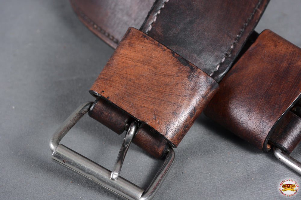 Hilason Western Leather Saddle Girth Cinch — Brown