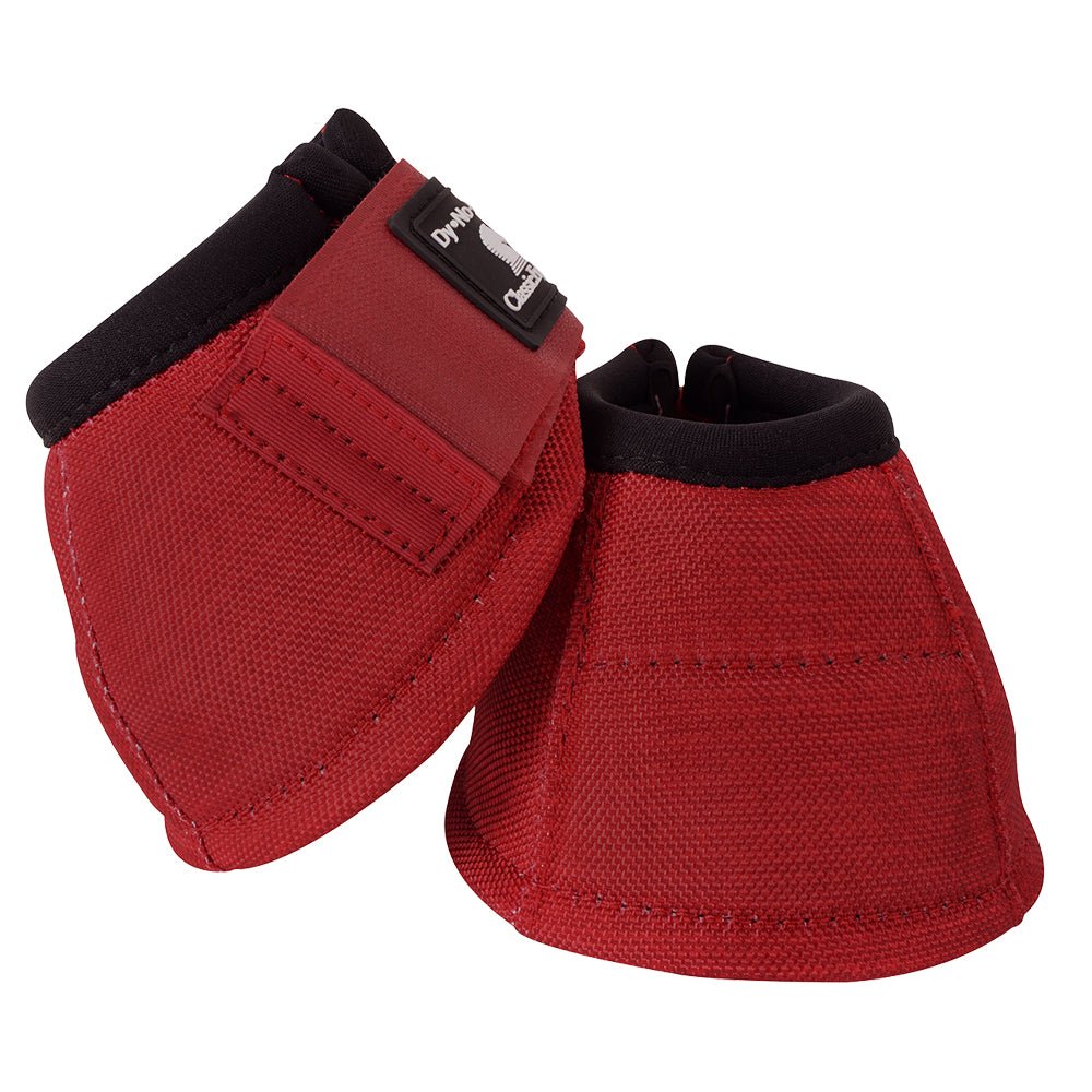 Classic Equine DyNO No Turn Bell Boots Crimson – Hilason