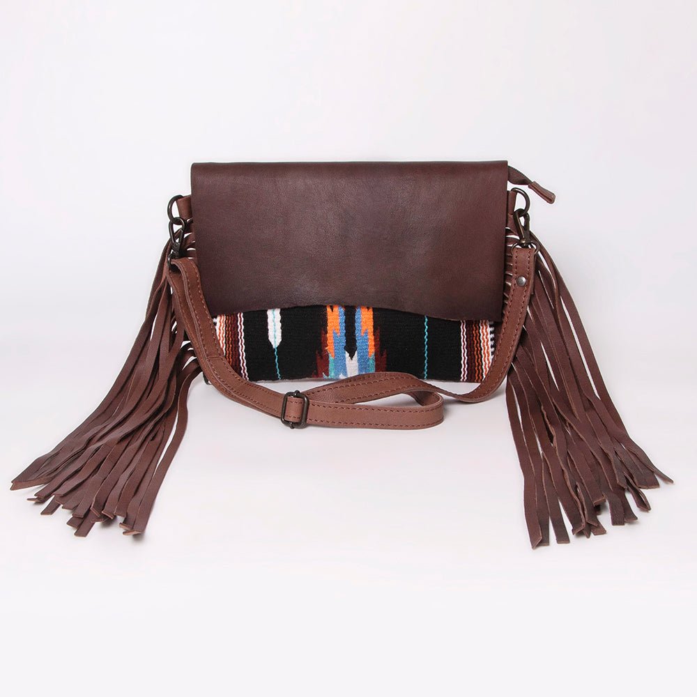 American Darling Crossbody Saddle Blanket Genuine Leather