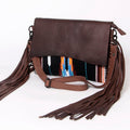 American Darling Crossbody Saddle Blanket Genuine Leather