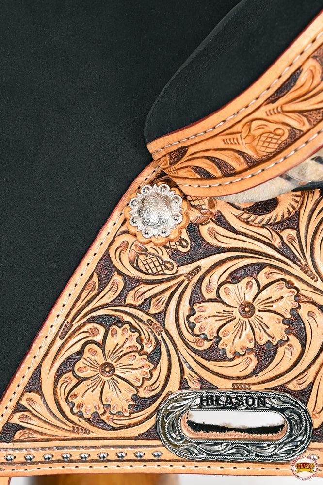 Hilason Treeless Western Barrel & Trail Leather Saddle