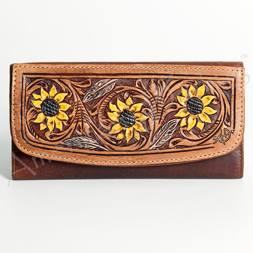 Hand Tooled Hand Painted Genuine Leather