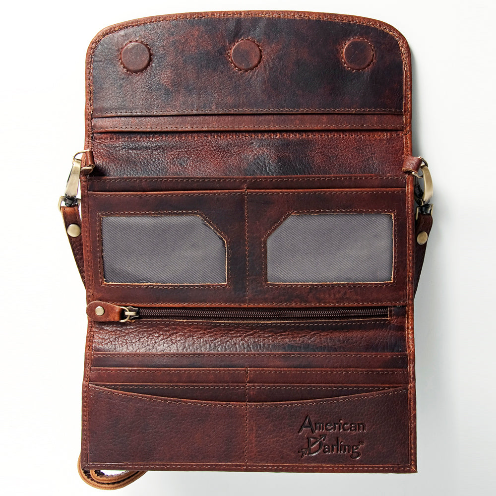 Hand Tooled Hand Painted Genuine Leather
