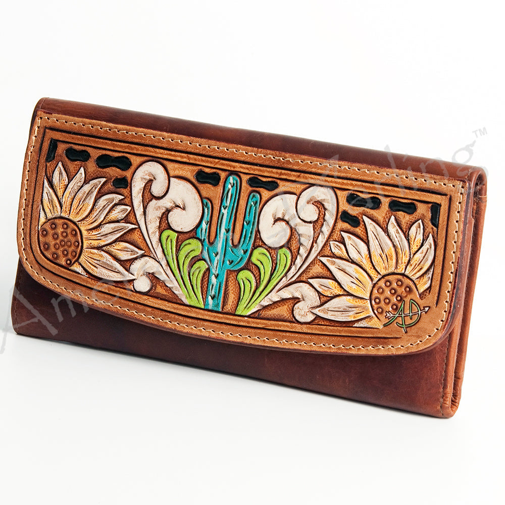 Hand Tooled Hand Painted Genuine Leather