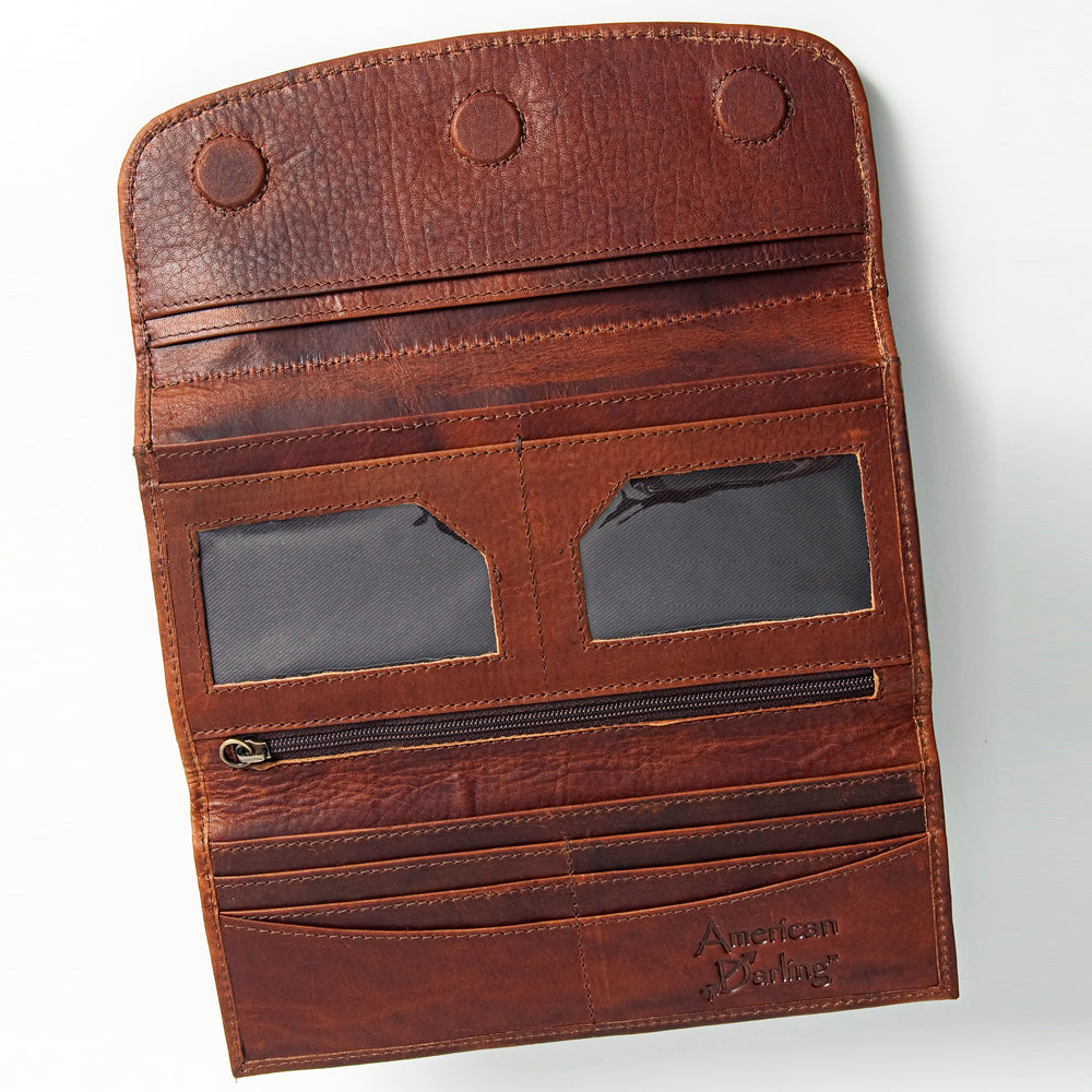 Hand Tooled Hand Painted Genuine Leather