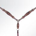 American Darling Western Horse Floral Genuine Leather Headstall Tack Set