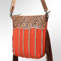 American Darling Signature Crossbody Hand Tooled Saddle Blanket Genuine Leather