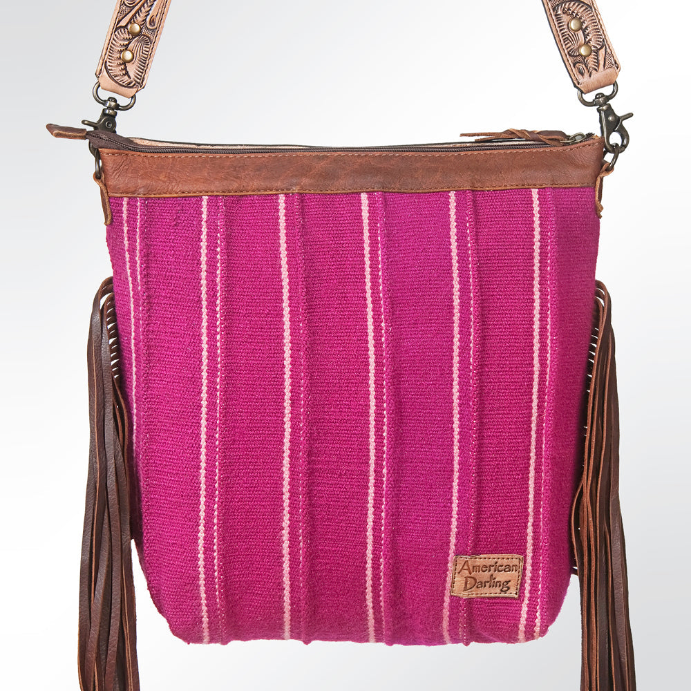 American Darling Cross Body Hand Tooled Saddle Blanket Genuine Leather Western Women Bag Handbag Purse | Crossbody for |Cute