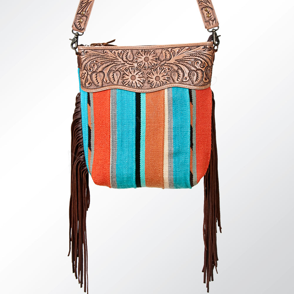 American Darling Cross Body Hand Tooled Saddle Blanket Genuine Leather Western Women Bag Handbag Purse | Crossbody for |Cute
