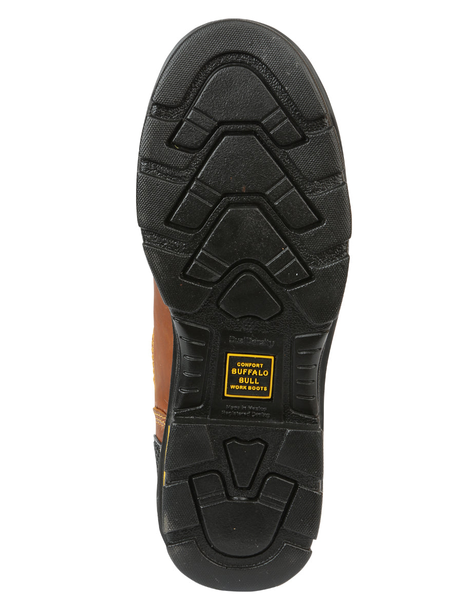 Buffalo & Bull Men’s Leather Work Boots - Made in Mexico - Crazy Miel Honey 123029 — view 6