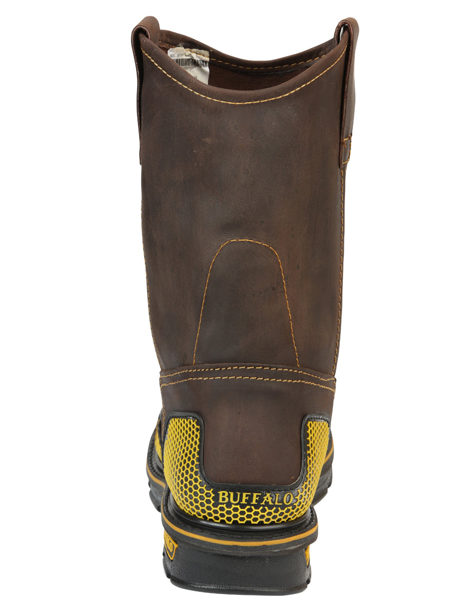 Buffalo & Bull Men’s Work Boots - Brown/Yellow 123031 — view 8