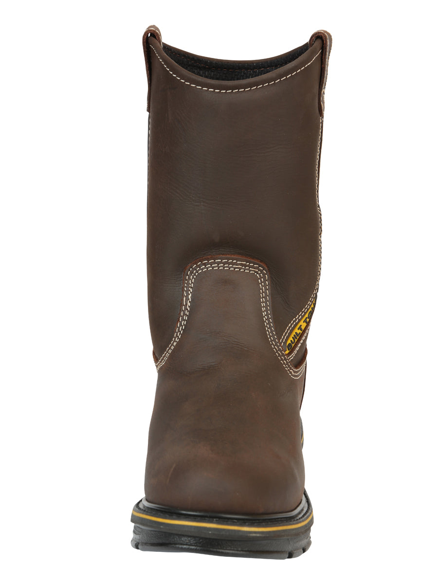Buffalo & Bull Men’s Leather Work Boots - Made in Mexico - Crazy Cafe Brown 123034 — view 3