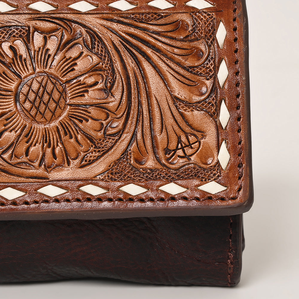 American Darling Wallet Hand Tooled Genuine Leather Women Bag Western Handbag Purse | Womens Handbags |Leather for Summer
