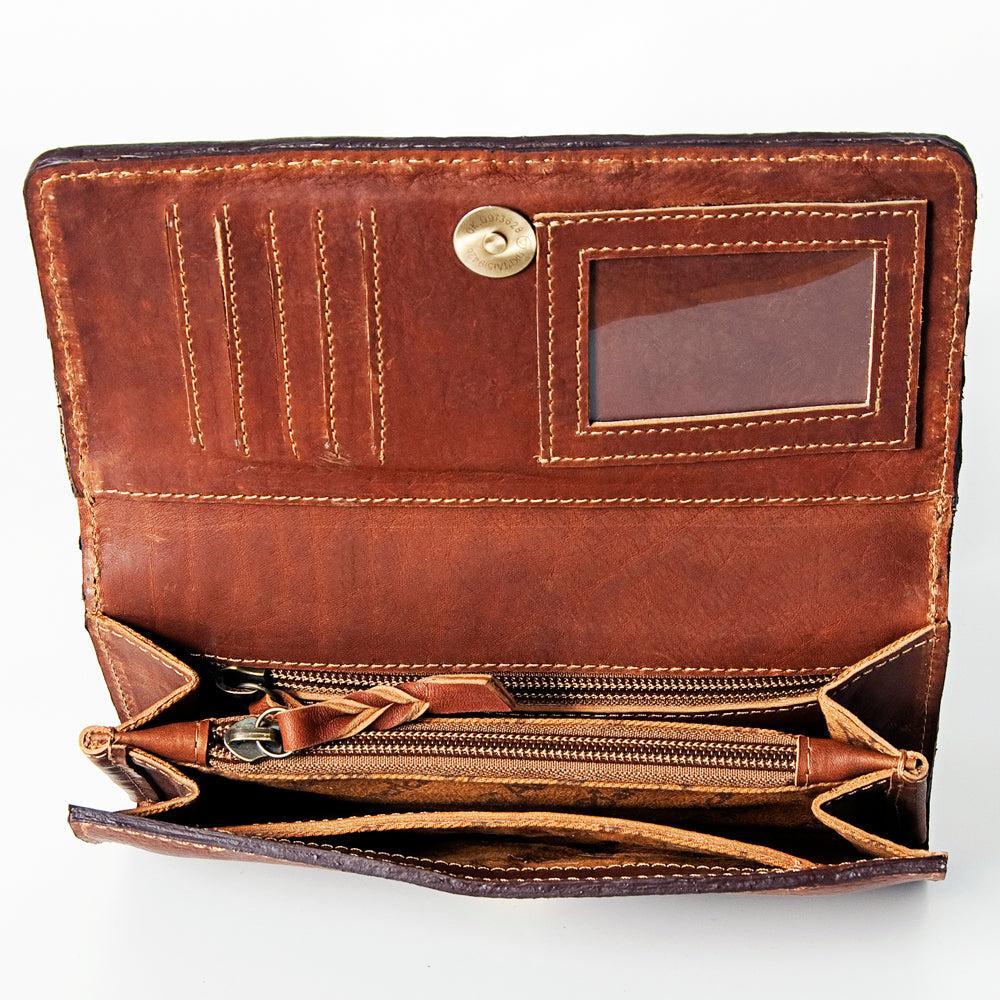 American Darling Hand-Tooled Genuine Leather Wallet