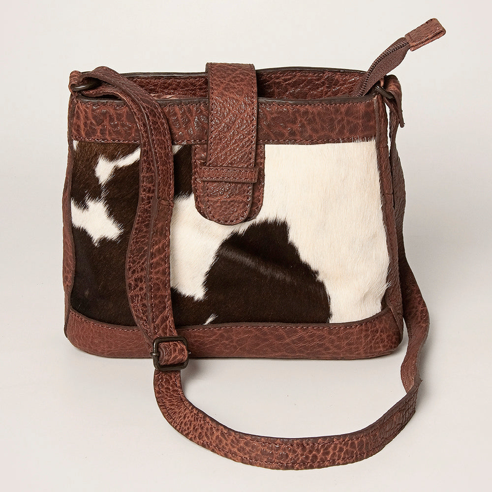 American Darling Hair-On Genuine Leather Crossbody Bag