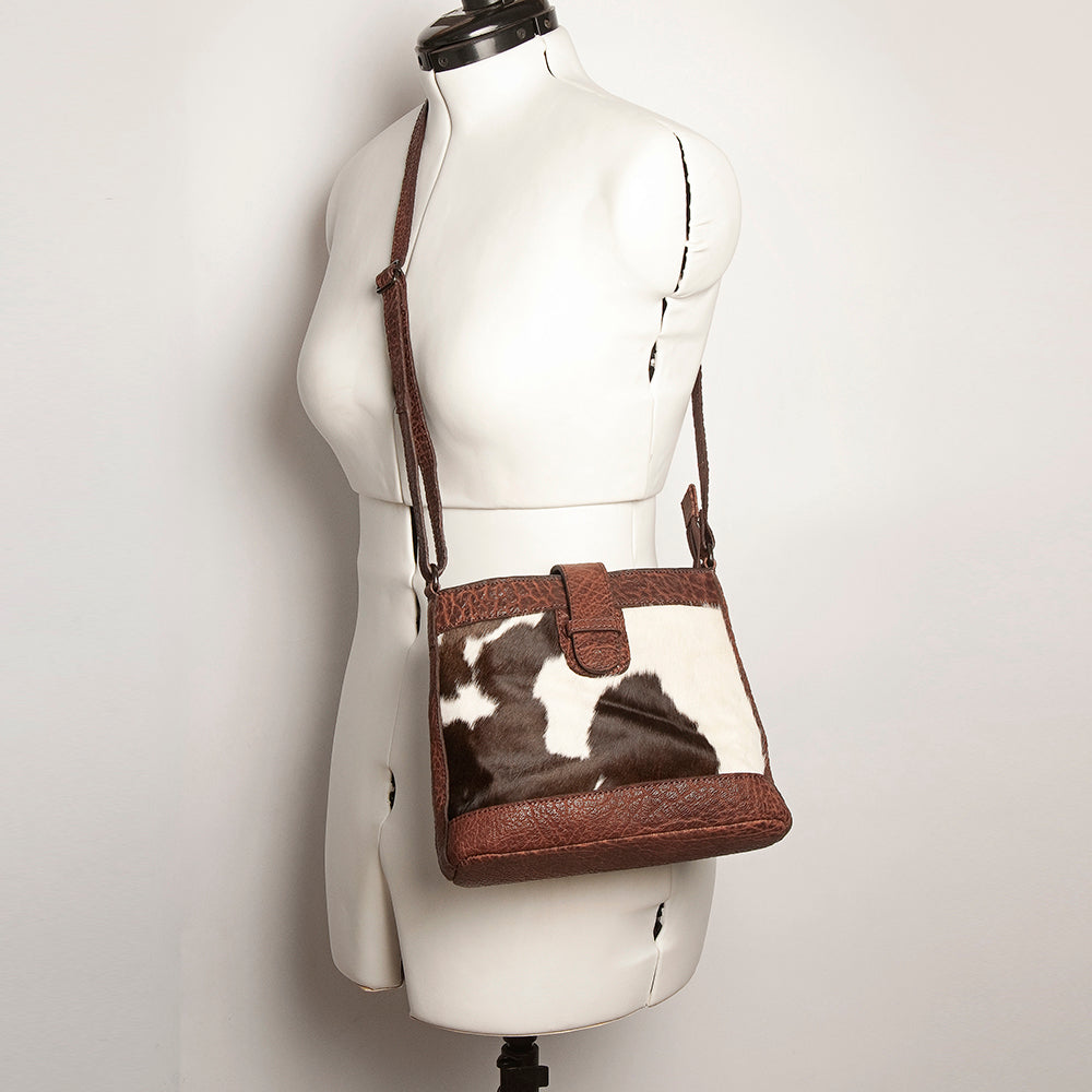 American Darling Hair-On Genuine Leather Crossbody Bag