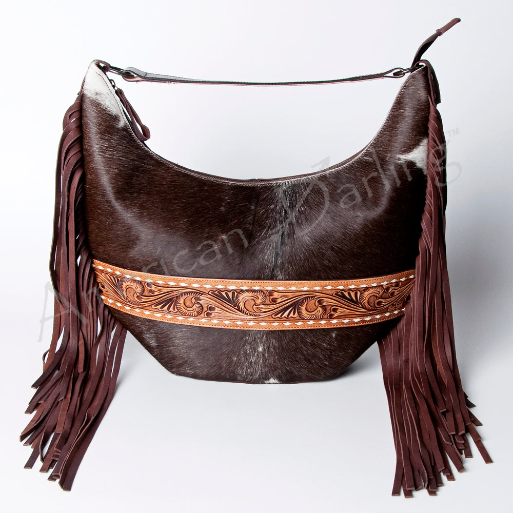 American Darling Hobo Hand Tooled Hair-on Genuine Leather