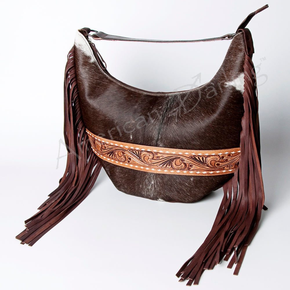American Darling Hobo Hand Tooled Hair-on Genuine Leather