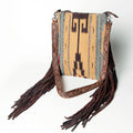 American Darling Large Crossbody Saddle Blanket Genuine Leather