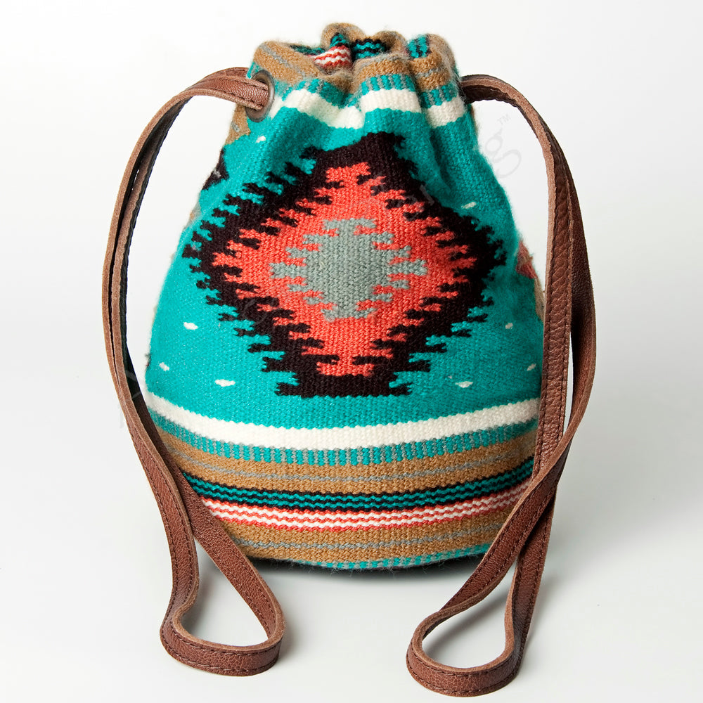 American Darling Saddle Blanket Leather Bucket Bag