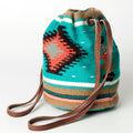 American Darling Saddle Blanket Leather Bucket Bag