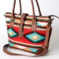 American Darling Saddle Blanket Leather Tote
